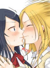 1 RT de Nakawarui Nonke Joshi-tachi ga 1-byou Kiss suru Yuri Manga 1