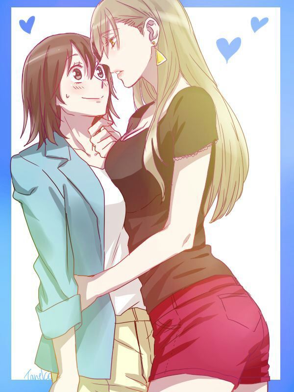 Model-chan and Plain Manager Yuri Manga (2)