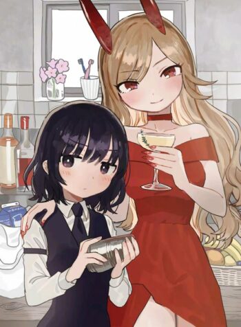Alcohol and Ogre-girls Yuri Manga (1)