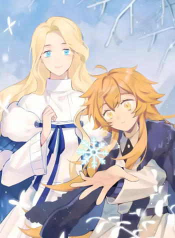 Harp and Poetry Under the Aurora Yuri Manhua 1